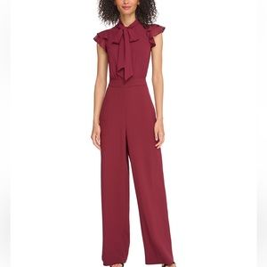 Vince Camuto Women's Tie-Neck Flutter-Sleeve Jumpsuit